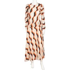 ULLA JOHNSON Printed Pattern Blouse & Skirt Set Size M